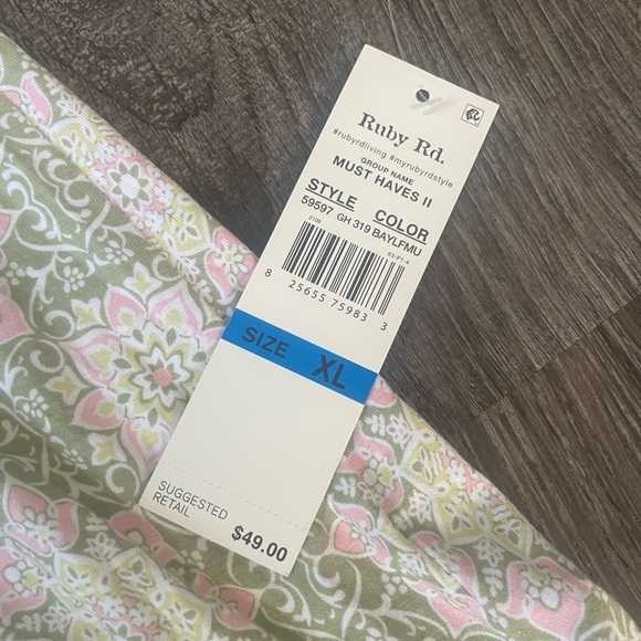 NWT Ruby Road tunic-XL - Picture 2 of 3